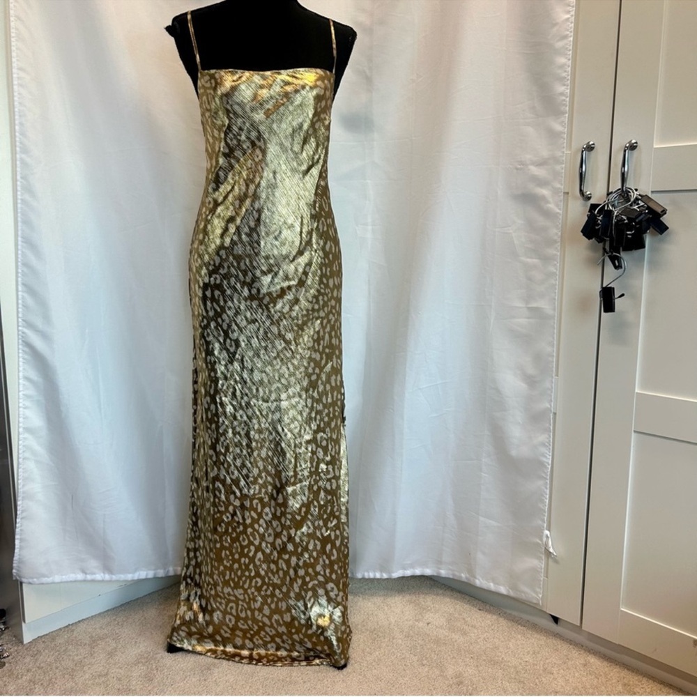 Metallic Zara Midi Dress